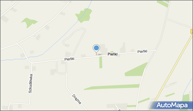 Pieńki gmina Ostrowite, Pieńki, mapa Pieńki gmina Ostrowite