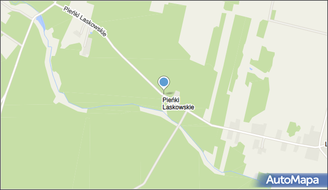 Pieńki Laskowskie, Pieńki Laskowskie, mapa Pieńki Laskowskie