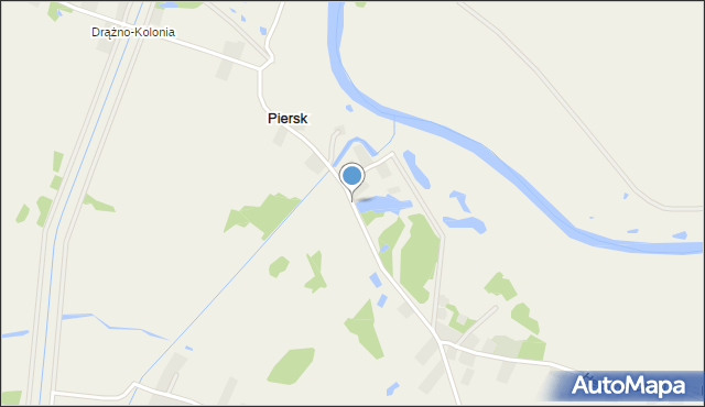 Piersk, Piersk, mapa Piersk