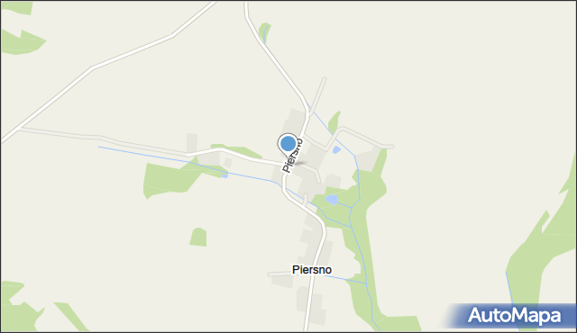 Piersno gmina Trzebnica, Piersno, mapa Piersno gmina Trzebnica