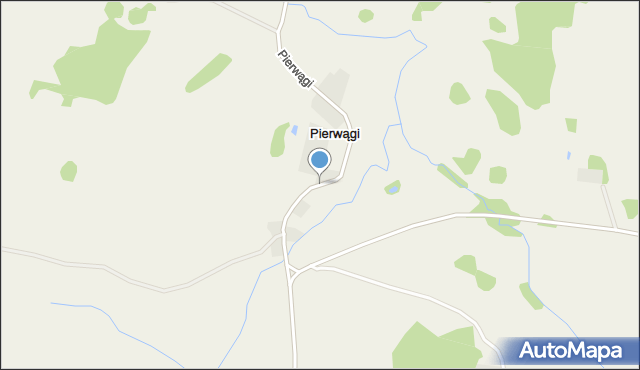 Pierwągi, Pierwągi, mapa Pierwągi