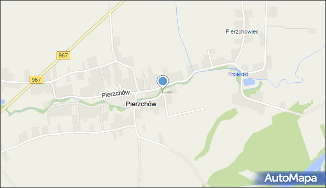 Pierzchów, Pierzchów, mapa Pierzchów