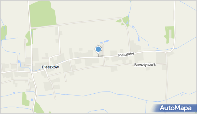 Pieszków gmina Lubin, Pieszków, mapa Pieszków gmina Lubin