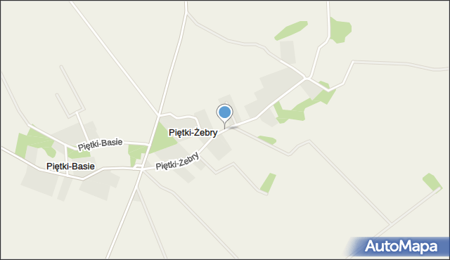 Piętki-Żebry, Piętki-Żebry, mapa Piętki-Żebry