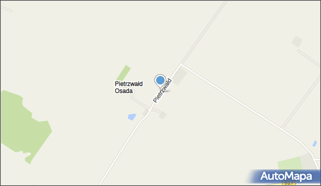 Pietrzwałd Osada, Pietrzwałd Osada, mapa Pietrzwałd Osada