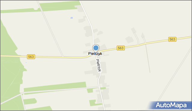 Pietrzyk, Pietrzyk, mapa Pietrzyk