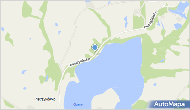 Pietrzykówko, Pietrzykówko, mapa Pietrzykówko