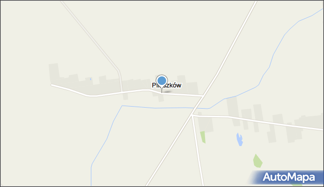 Pilaszków gmina Łowicz, Pilaszków, mapa Pilaszków gmina Łowicz