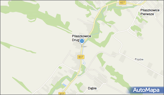 Pilaszkowice Drugie, Pilaszkowice Drugie, mapa Pilaszkowice Drugie