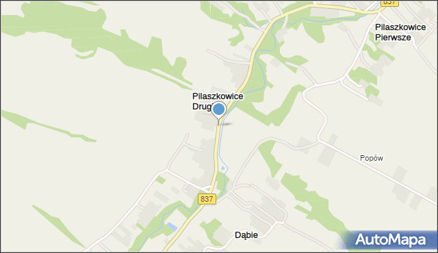 Pilaszkowice Drugie, Pilaszkowice Drugie, mapa Pilaszkowice Drugie