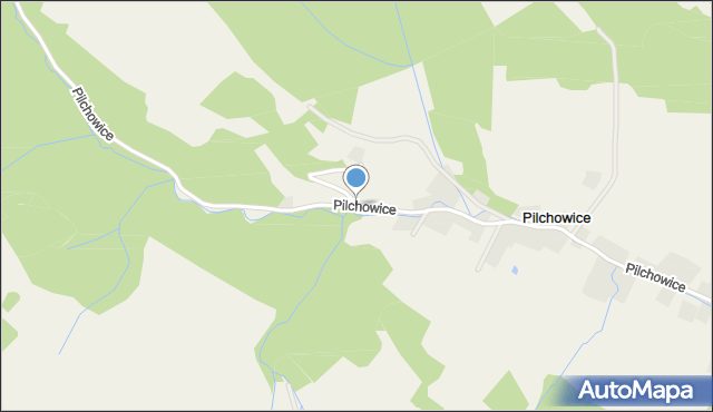 Pilchowice gmina Wleń, Pilchowice, mapa Pilchowice gmina Wleń