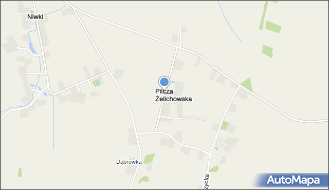Pilcza Żelichowska, Pilcza Żelichowska, mapa Pilcza Żelichowska