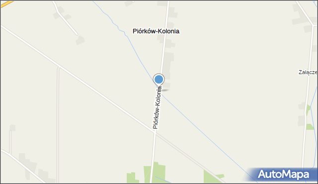 Piórków-Kolonia, Piórków-Kolonia, mapa Piórków-Kolonia