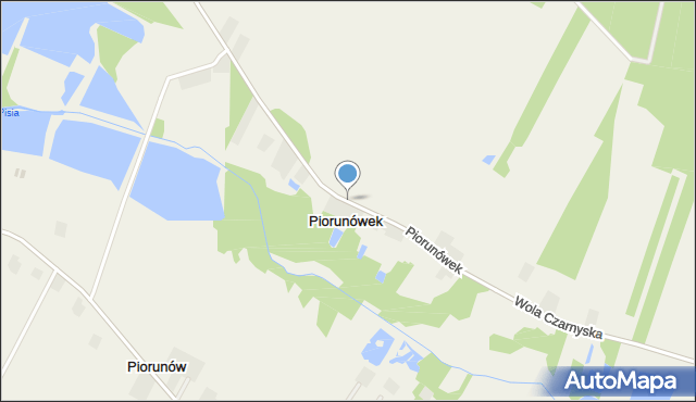 Piorunówek, Piorunówek, mapa Piorunówek