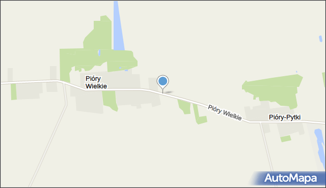 Pióry Wielkie, Pióry Wielkie, mapa Pióry Wielkie