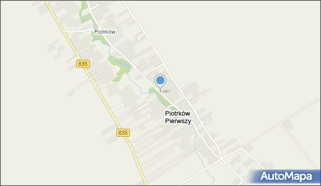 Piotrków Pierwszy, Piotrków Pierwszy, mapa Piotrków Pierwszy