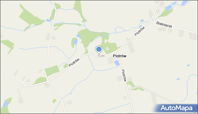 Piotrów gmina Gostynin, Piotrów, mapa Piotrów gmina Gostynin