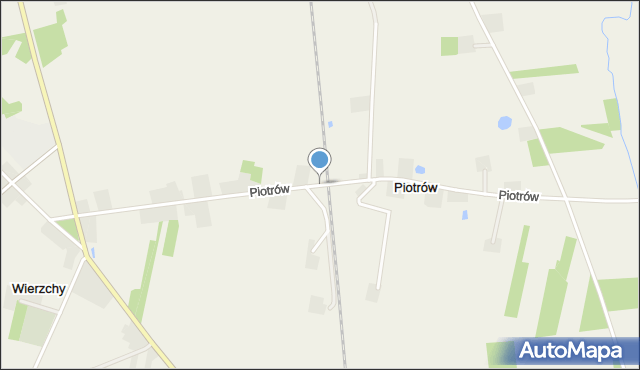 Piotrów gmina Zadzim, Piotrów, mapa Piotrów gmina Zadzim