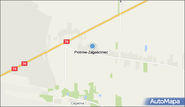 Piotrów-Zagościniec, Piotrów-Zagościniec, mapa Piotrów-Zagościniec