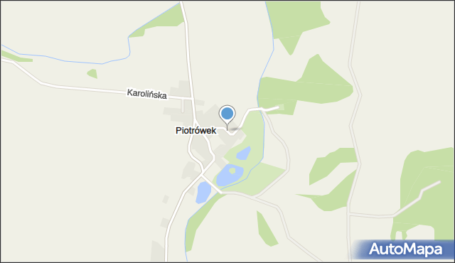 Piotrówek gmina Jordanów Śląski, Piotrówek, mapa Piotrówek gmina Jordanów Śląski