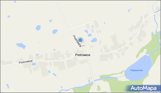 Piotrowice gmina Biskupiec, Piotrowice, mapa Piotrowice gmina Biskupiec