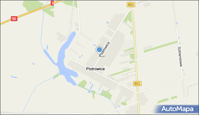 Piotrowice gmina Karczew, Piotrowice, mapa Piotrowice gmina Karczew