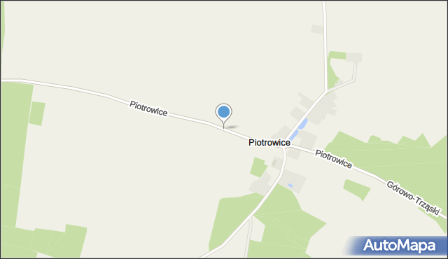 Piotrowice gmina Nidzica, Piotrowice, mapa Piotrowice gmina Nidzica