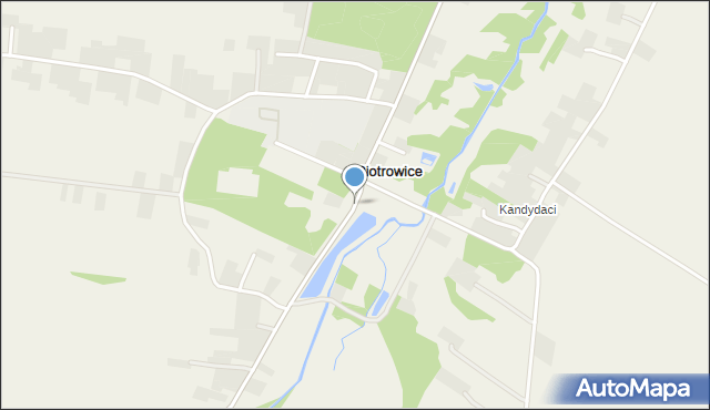 Piotrowice gmina Strzyżewice, Piotrowice, mapa Piotrowice gmina Strzyżewice