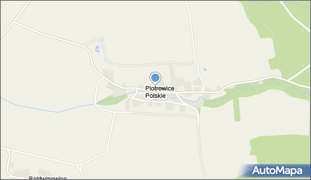 Piotrowice Polskie, Piotrowice Polskie, mapa Piotrowice Polskie