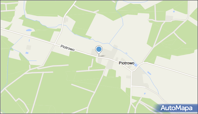 Piotrowo gmina Ryczywół, Piotrowo, mapa Piotrowo gmina Ryczywół