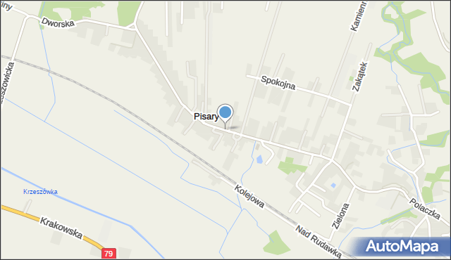 Pisary gmina Zabierzów, Pisarskiego, płk., mapa Pisary gmina Zabierzów