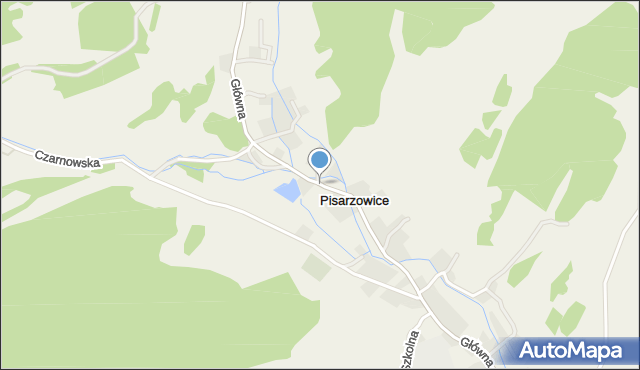 Pisarzowice gmina Kamienna Góra, Pisarzowice, mapa Pisarzowice gmina Kamienna Góra