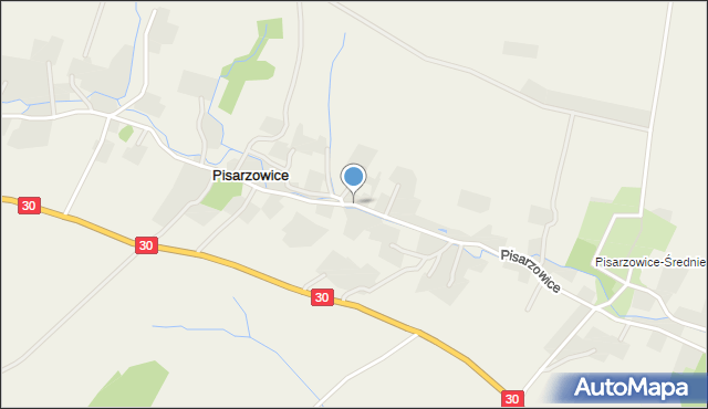 Pisarzowice gmina Lubań, Pisarzowice, mapa Pisarzowice gmina Lubań