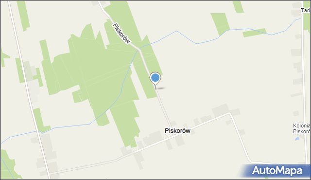 Piskorów, Piskorów, mapa Piskorów