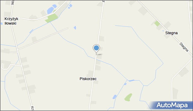 Piskorzec gmina Iłów, Piskorzec, mapa Piskorzec gmina Iłów