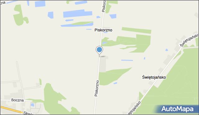 Piskorzno, Piskorzno, mapa Piskorzno