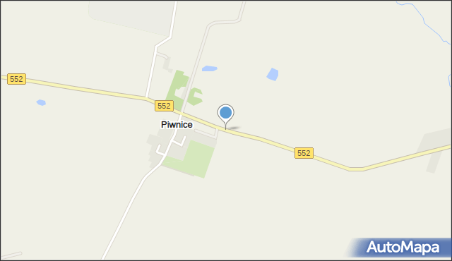 Piwnice gmina Łysomice, Piwnice, mapa Piwnice gmina Łysomice