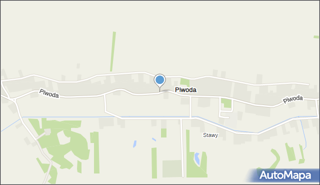 Piwoda, Piwoda, mapa Piwoda