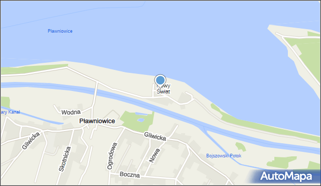 Pławniowice, Piaskowa, mapa Pławniowice