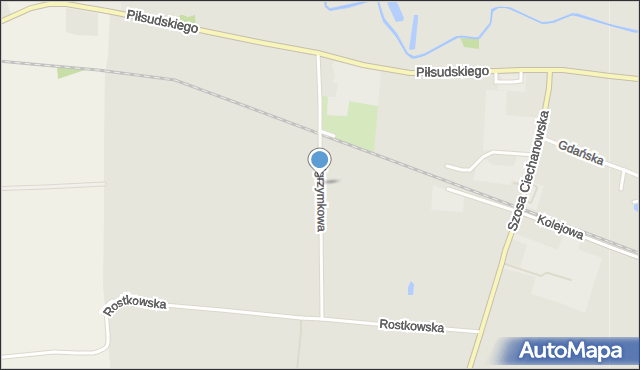 Przasnysz, Pielgrzymkowa, mapa Przasnysz