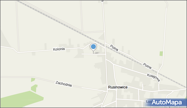 Rusinowice, Piecuch Joanny, mapa Rusinowice