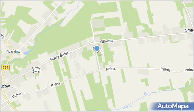 Smagów, Piaskowa, mapa Smagów