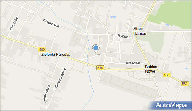 Stare Babice, Piłsudskiego Józefa, marsz., mapa Stare Babice