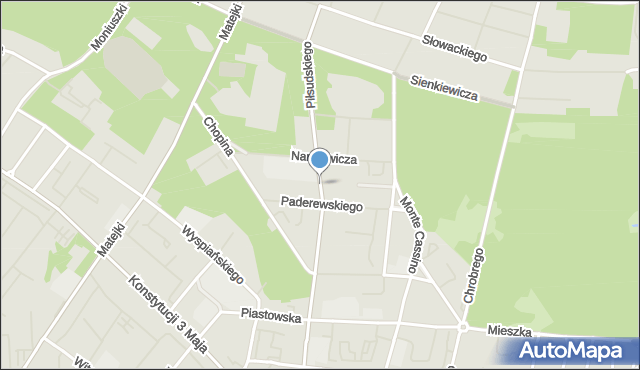 Świnoujście, Piłsudskiego Józefa, marsz., mapa Świnoujście