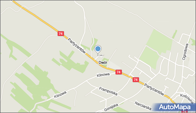 Szczebrzeszyn, Piwna, mapa Szczebrzeszyn