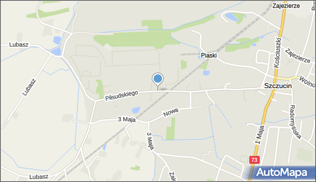 Szczucin, Piłsudskiego Józefa, marsz., mapa Szczucin