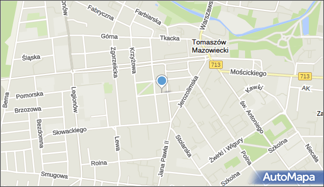 Tomaszów Mazowiecki, Piekarska, mapa Tomaszów Mazowiecki