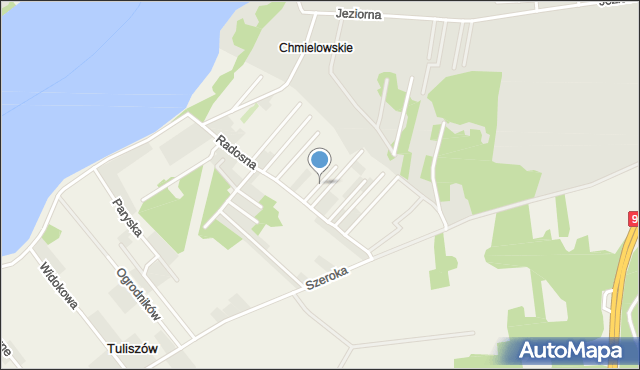 Tuliszów, Piękna, mapa Tuliszów