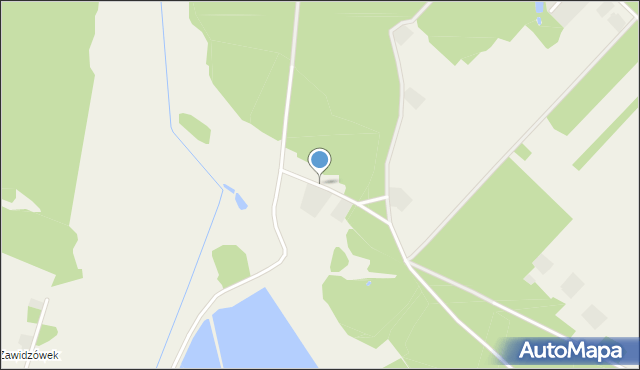 Widzówek, Piaskowa, mapa Widzówek