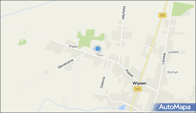 Wijewo, Piaski, mapa Wijewo